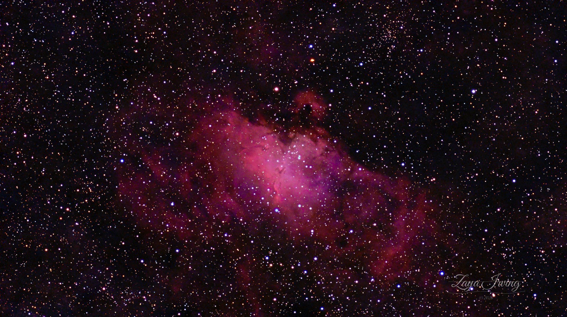 M16, the Eagle Nebula, in natural color